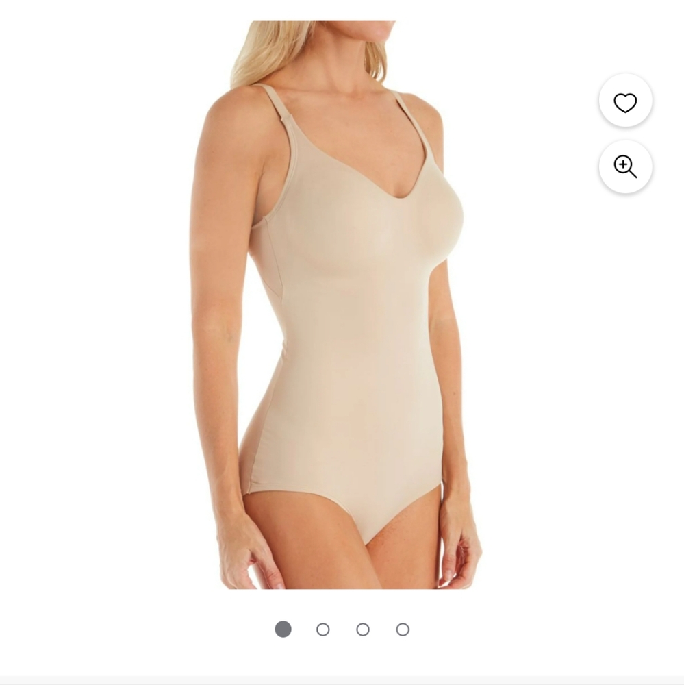 38C Naomi & Nicole Shapewear underwire body briefer Nude 7169